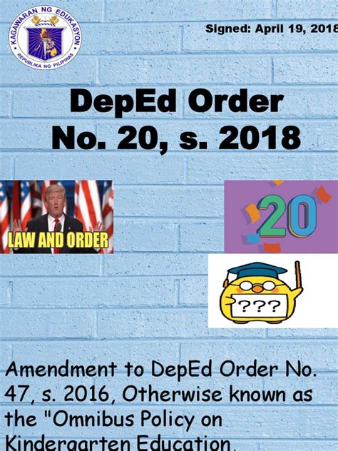 deped order 20 s. 2018|DM NO. 83, S. 2018 – DEPED ORDER NO. 20, S. 2018 – .
